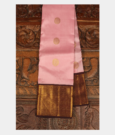 Pink Handwoven Kanjivaram Silk Saree T272726-image