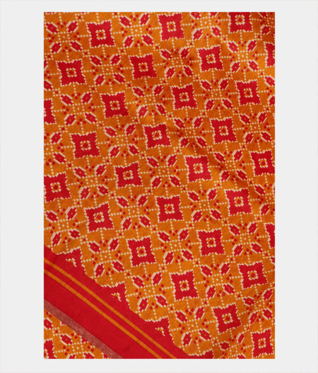 Yellow Soft Tussar Printed Saree T258185-image