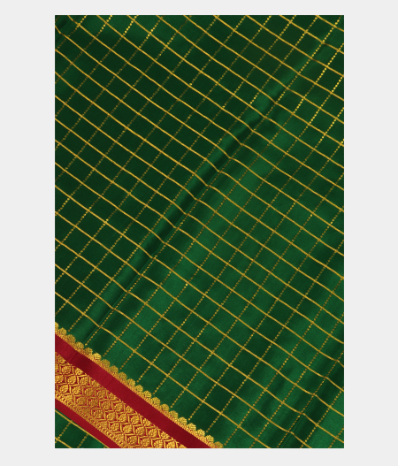 Green Mysore Silk Saree T199112-image
