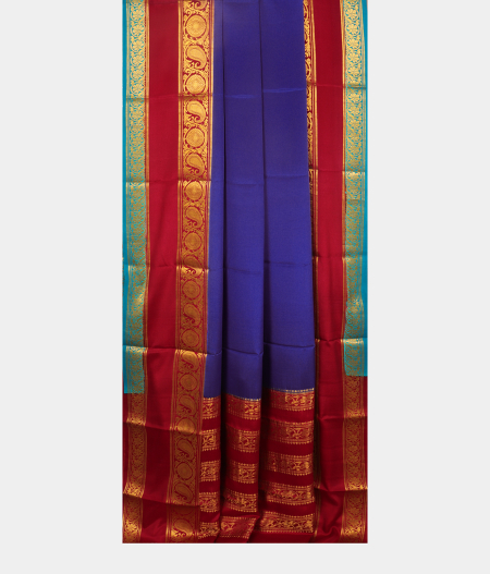 Blue Mysore Silk Saree T2420132
