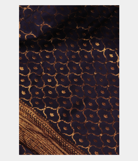 Blue Crepe Silk Saree T207427-image