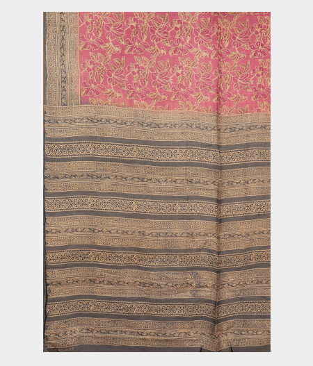 Pink Tussar Printed Saree T2728284