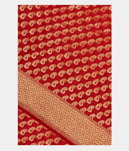 Red Banaras Georgette Silk Saree T271067-image