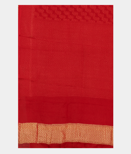 Red Banaras Georgette Silk Saree T2710673