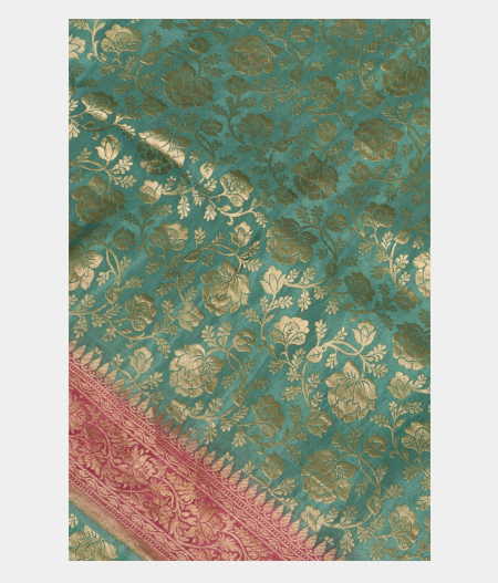 Blue Crepe Silk Saree T270455-image