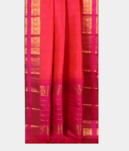 Orangish Pink Soft Silk Saree T2472142