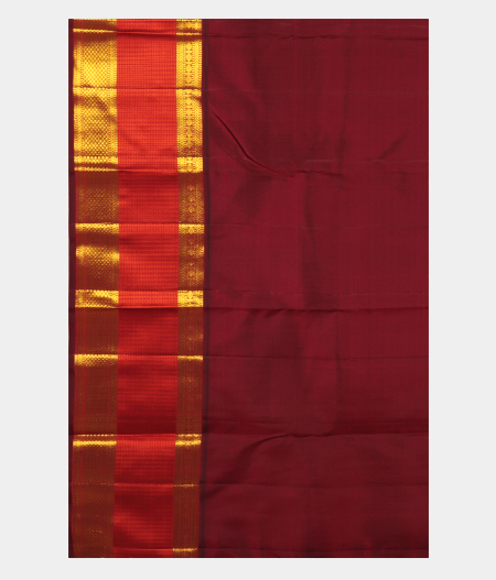 Yellowish Orange Handwoven Kanjivaram Silk Saree T2749053