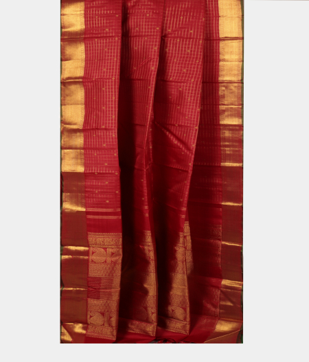 Maroon Handwoven Kanjivaram Silk Saree T2737632