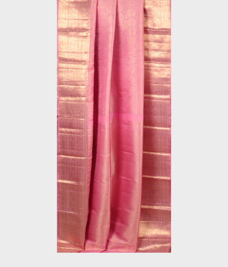 Pink Handwoven Kanjivaram Silk Saree T2770612