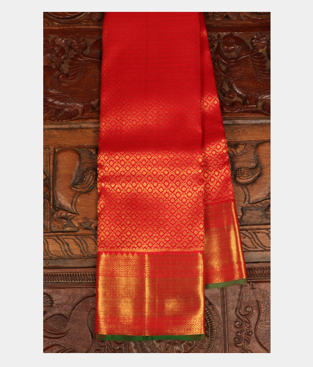 Red Handwoven Kanjivaram Silk Saree T246716-image