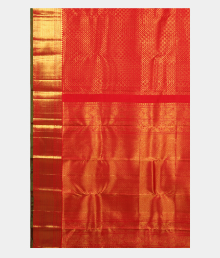 Red Handwoven Kanjivaram Silk Saree T2467164