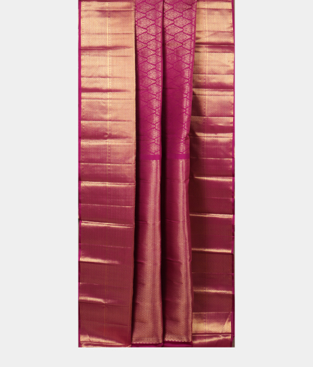 Purple Handwoven Kanjivaram Silk Saree T2477642