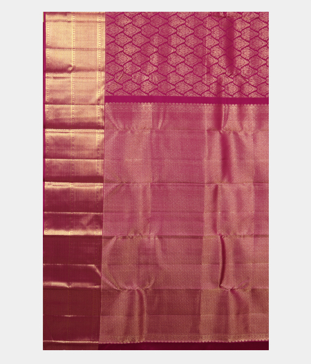 Purple Handwoven Kanjivaram Silk Saree T2477644