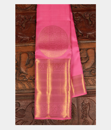 Pink Handwoven Kanjivaram Silk Saree T277052-image