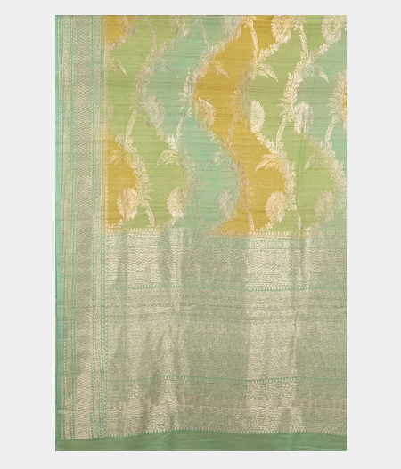 Multicolour Tussar Georgette Silk Saree  T2741254