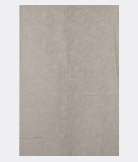 Bluish Grey Kora Organza Embroidery Saree T2760353