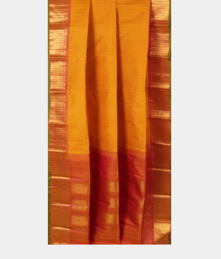 Yellow Handwoven Kanjivaram Silk Saree T2606092