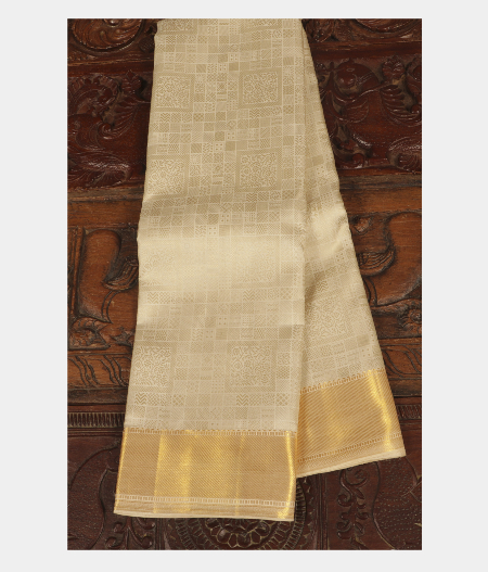 Off White Handwoven Kanjivaram Silk Saree T272334-image