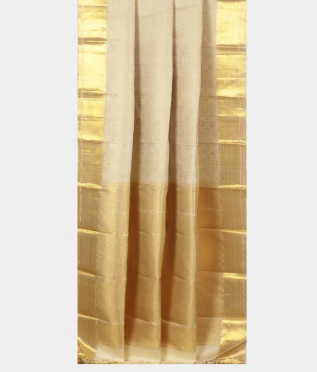 Off White Handwoven Kanjivaram Silk Saree T2723342