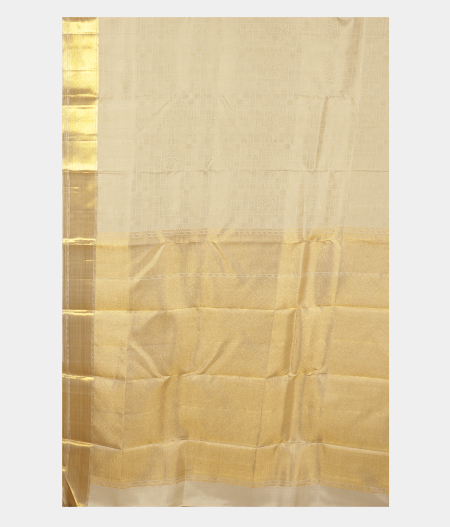 Off White Handwoven Kanjivaram Silk Saree T2723344