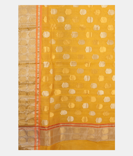 Yellow Chanderi Silk Saree LB81264