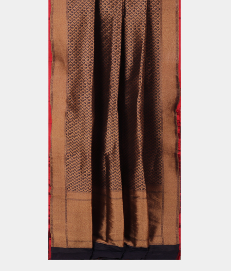 Midnight Blue Banaras Silk Saree T2676172