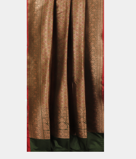 Green Banaras Silk Saree T2659852