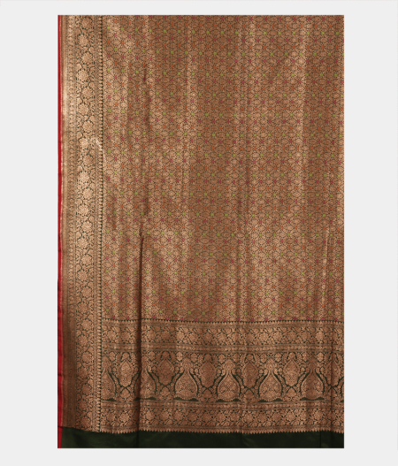 Green Banaras Silk Saree T2659854