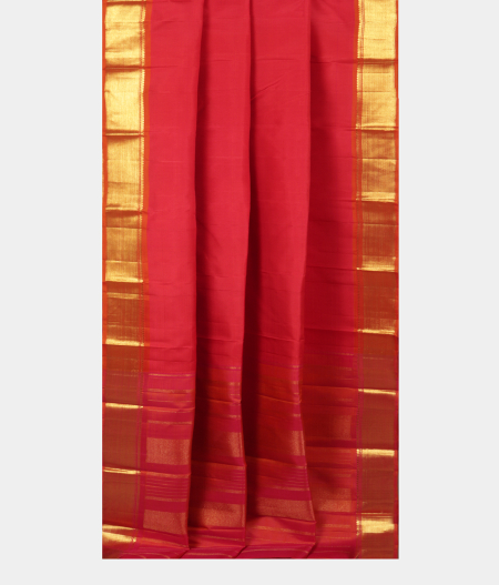 Pink and Orange Handwoven Kanjivaram Silk Saree T2125262