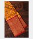 Yellow Ikat Silk Saree T2810441