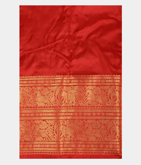 Yellow Ikat Silk Saree T2810443