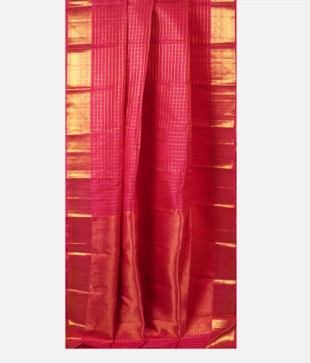 Pinkish Orange Handwoven Kanjivaram Silk Saree T2803012