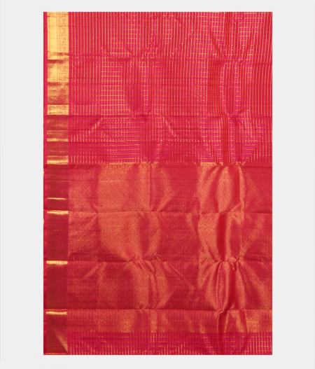 Pinkish Orange Handwoven Kanjivaram Silk Saree T2803014