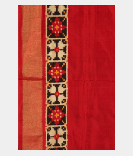 Yellow Ikat Silk Saree T2810403