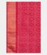 Magenta Ikat Silk Saree T2810623