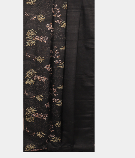 black-tussar-embroidery-saree-t277742-t277742-b