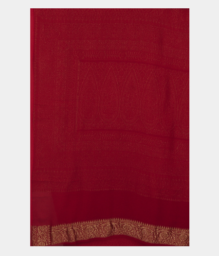 Blue Georgette Silk Saree T2669443