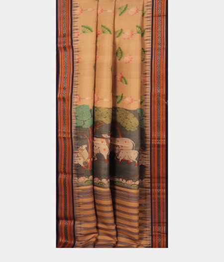 Beige Vidarbha Tussar Saree T2489832