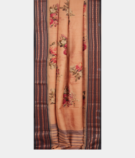 Salmon Pink Vidarbha Tussar Saree T2160662