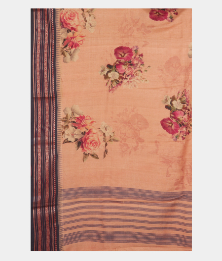Salmon Pink Vidarbha Tussar Saree T2160664