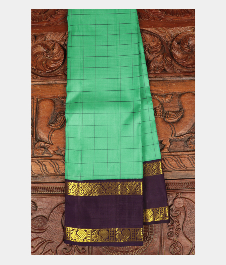 Blue Handwoven Kanjivaram Silk Saree T279640-image