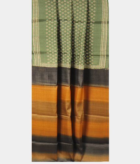 Green Tussar Printed Saree T2803552