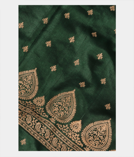 Green Tussar Embroidery Saree T103906-image