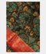 Dark Green Tussar Printed Saree T2791811