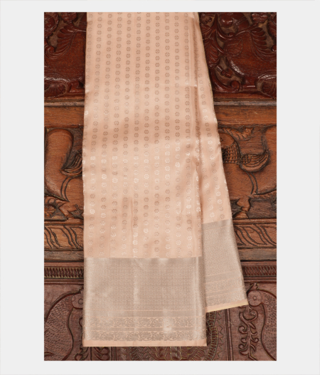 Cream Handwoven Kanjivaram Silk Saree T275351-image