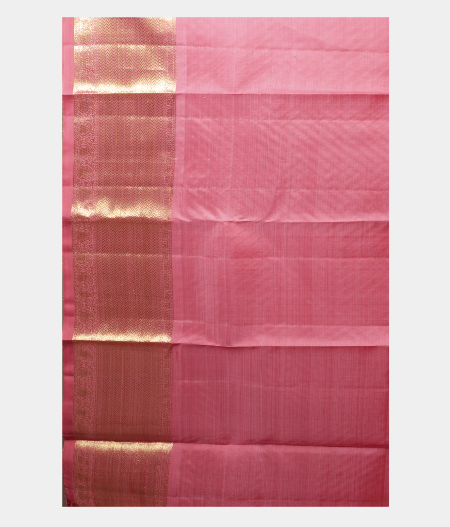 Pink Handwoven Kanjivaram Silk Kids Pavadai T2823392