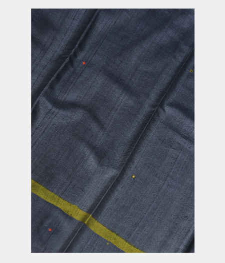 Blue Tussar Cut Work Saree T278912-image