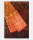 Rust Ikat Silk Saree T2810461