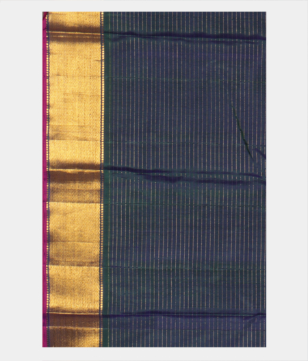 Peacock Blue Handwoven Kanjivaram Silk Saree T2725223