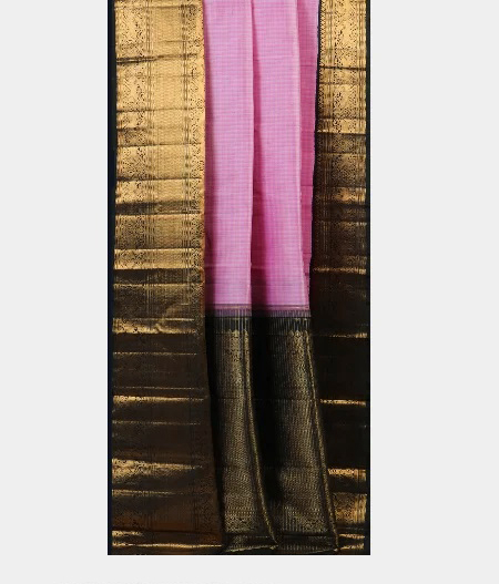 Lavender Pink Handwoven Kanjivaram Silk Saree T1523492